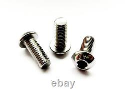 BUTTON Head Screws Bolts A4 316 MARINE Stainless Steel M4 M5 M6 M8 M10 DIN 7380