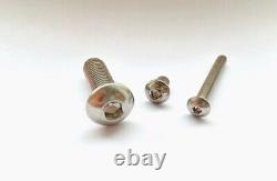 BUTTON Head Screws Bolts A4 316 MARINE Stainless Steel M4 M5 M6 M8 M10 DIN 7380