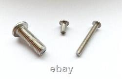 BUTTON Head Screws Bolts A4 316 MARINE Stainless Steel M4 M5 M6 M8 M10 DIN 7380