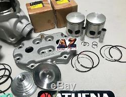 Banshee Athena 400 68 Complete Big Bore Kit Cylinders Pistons Wiseco Crank Head