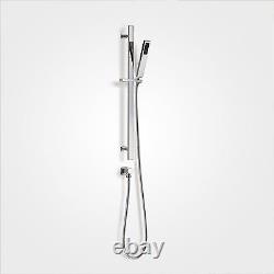Bathroom Concealed Thermostatic Shower Mixer Abs Head Bath Filler & Handset Rail