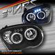 Black Angel Eyes Projector Head Lights For Subaru Impreza Gd 03-05 Rx Wrx Sti