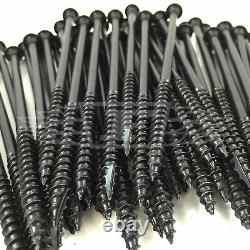 Black Hex Head Landscape Sleeper Screws Fixings / Timberlok, Timberfast, Timberfix