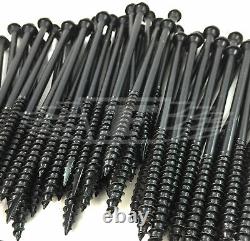 Black Hex Head Landscape Sleeper Screws Fixings / Timberlok, Timberfast, Timberfix