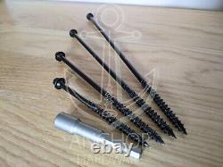 Black Hexagon Head Landscape Sleeper Timber Screws Fixings / Fixings