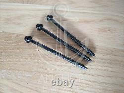 Black Hexagon Head Landscape Sleeper Timber Screws Fixings / Fixings