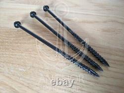 Black Hexagon Head Landscape Sleeper Timber Screws Fixings / Fixings