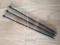 Black Hexagon Head Landscape Sleeper Timber Screws Fixings / Fixings