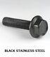 Black Stainless Steel Hex Head Flange Screws Bolts