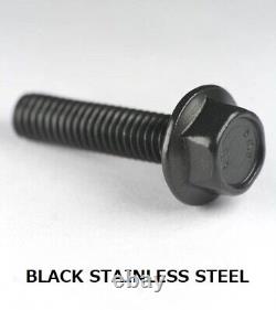 Black Stainless Steel Hex Head Flange Screws Bolts