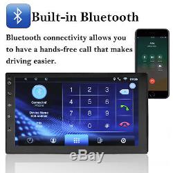 Bluetooth Car Stereo Navigation GPS Radio Head Unit USB Camera Mirror Link 2 Din