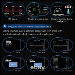 Brand New F9 Head Up Display Kits Multiple Functions OBD2 Projector Turbo