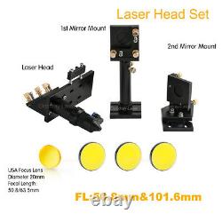 C Series CO2 Laser Head Set CO2 + Reflective Si Mirror 25 + USA Focus Lens 20mm