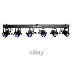 CHAUVET 6SPOT 6 Head RGB LED DJ Dance Effect DMX Stage Spot Light System + Bag