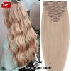 Clearance 100% Human Hair Extensions Clip In Real Remy Hair Full Head Uk Caramel
