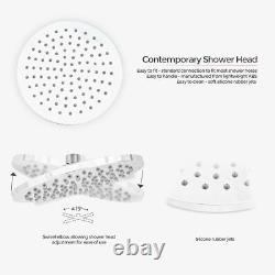 Calla Round Concealed 2 Way 3 Dial Thermostatic Valve Shower Head And Handset