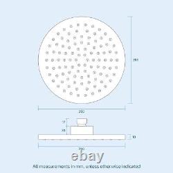 Calla Round Concealed 2 Way 3 Dial Thermostatic Valve Shower Head And Handset