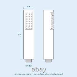 Calla Round Concealed 2 Way 3 Dial Thermostatic Valve Shower Head And Handset