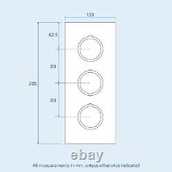 Calla Slim Shower Head Concealed Thermostatic Mixer Valve And Shower Rail Kit