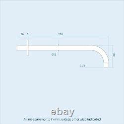 Calla Slim Shower Head Concealed Thermostatic Mixer Valve And Shower Rail Kit