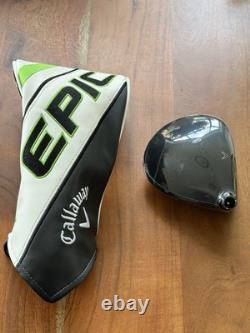 Callaway Epic speed Driver Head Only + Headcover 10.5 Brand New Left Hand