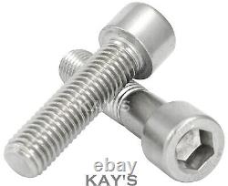 Cap Head Screws A2-70 Stainless Steel Allen Key Bolts M4 M5 M6 M8 M10 Din 912