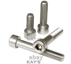 Cap Head Screws A2-70 Stainless Steel Allen Key Bolts M4 M5 M6 M8 M10 Din 912