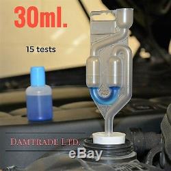 Car Combustion leak tester head gasket 30ml. Fluid, 100 tests Free P&P 1st class