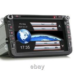 Car Radio SatNav For VW SKODA SEAT Bluetooth GPS Stereo Direct Fit Head Unit 8