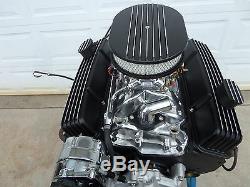 Chevy 383 Turn Key Roller Stroker Engine Black Thunder Series Crate Motor