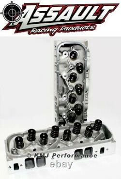 Chevy BBC 396 454 Rectangle Port Assembled Aluminum Cylinder Heads 122cc 330cc