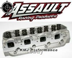 Chevy BBC 396 454 Rectangle Port Assembled Aluminum Cylinder Heads 122cc 330cc