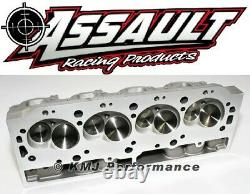 Chevy BBC 396 454 Rectangle Port Assembled Aluminum Cylinder Heads 122cc 330cc