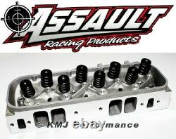 Chevy BBC 396 454 Rectangle Port Assembled Aluminum Cylinder Heads 122cc 330cc