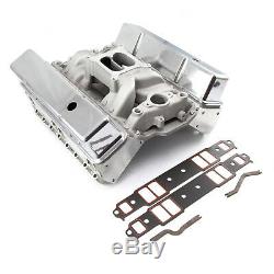 Chevy SBC 350 Angle Plug Hyd Roller Cylinder Head Top End Engine Combo Kit
