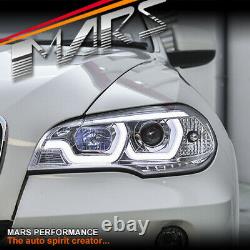 Clear LED DRL projector Head Lights for BMW X-Series X5 E70 07-10 Pre LCI 07-10