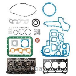 Complete Cylinder Head & Full Gasket Kit Compatible With Kubota D1703 Engine BT