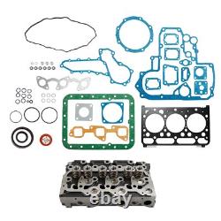 Complete Cylinder Head & Full Gasket Kit Compatible With Kubota D1703 Engine BT