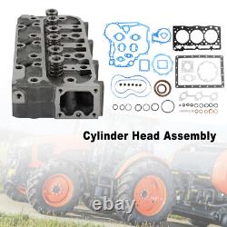 Complete Cylinder Head With Valve Spring & Gasket Kit For Kubota D1105 RTV1100 R