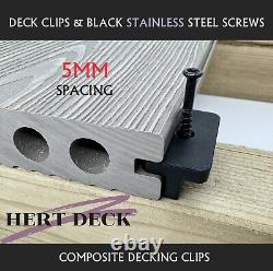 Composite Decking Plastic T Clips 5mm Variations Pack Sizes Hert Deck