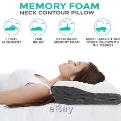 Contour Memory Foam Pillow Neck Back Support Orthopaedic Firm Head My Pillows