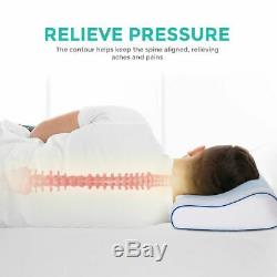 Cooling Orthopedic Memory Foam Contour Cervical Pillow Gel Firm Head Neck Back