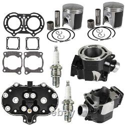 Cylinder Head Piston Gasket Top End Kit for Yamaha Banshee 350 1987-2006