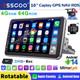 Dab+ Single Din Apple Carplay Android 14 Rotatable Car Radio Stereo Head Unit