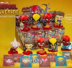 DMHTOY HotToys Marvel Headpool&Wolverine Cosbi Bobble-Head Collection Blind Box