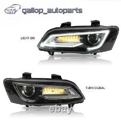 DRL LED Projector Head Lights and LED Tail light for Holden Commodore VE 06-13