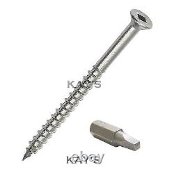 Decking Screws Countersunk Square Drive A2 Stainless Steel Professional Quality