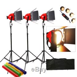 Dimmer 3x Tungsten 800w Redhead Red Head Video Studio Continuous Light Focus Ear