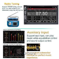 Double Din Android Car Stereo Head unit Radio + SatNav WiFi USB FM AM AUX Player