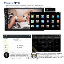 Double Din Android Car Stereo Head unit Radio + SatNav WiFi USB FM AM AUX Player